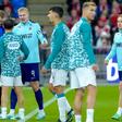 Erling Haaland reecontrou Bernardo Silva no Noruega-Benfica da Liga das Nações. Foram companheiros de equipa no Man. City antes do o português rumar ao Real Madrid - Foto: IMAGO