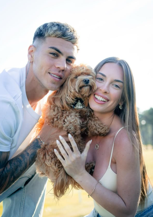 Enzo Barrenechea e a mulher,  Julieta Sieracki, quando anunciaram que iriam ser pais - Foto: Instagram