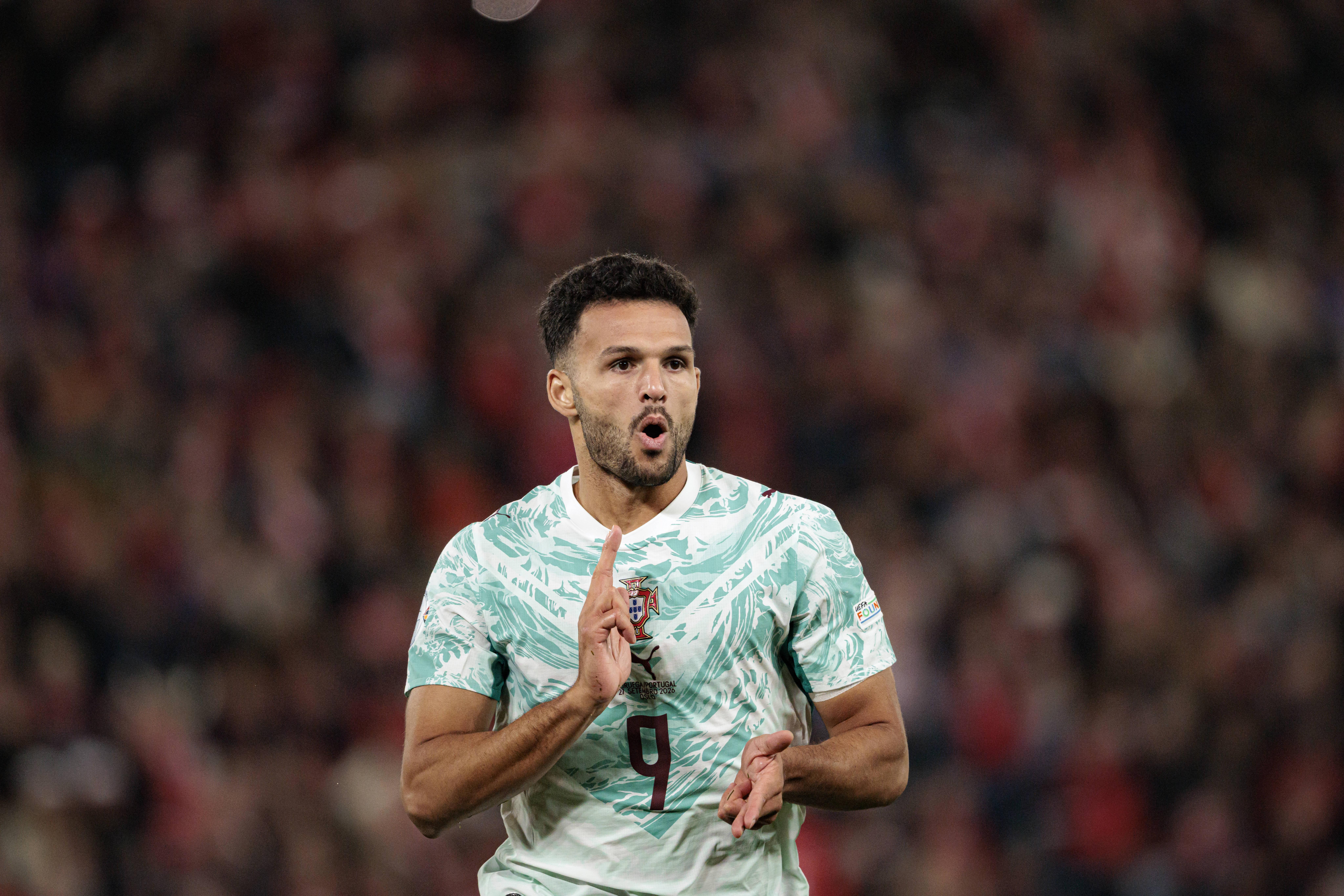 Gonçalo Ramos fez o 2-1 no Noruega-Portugal - Foto: Imago