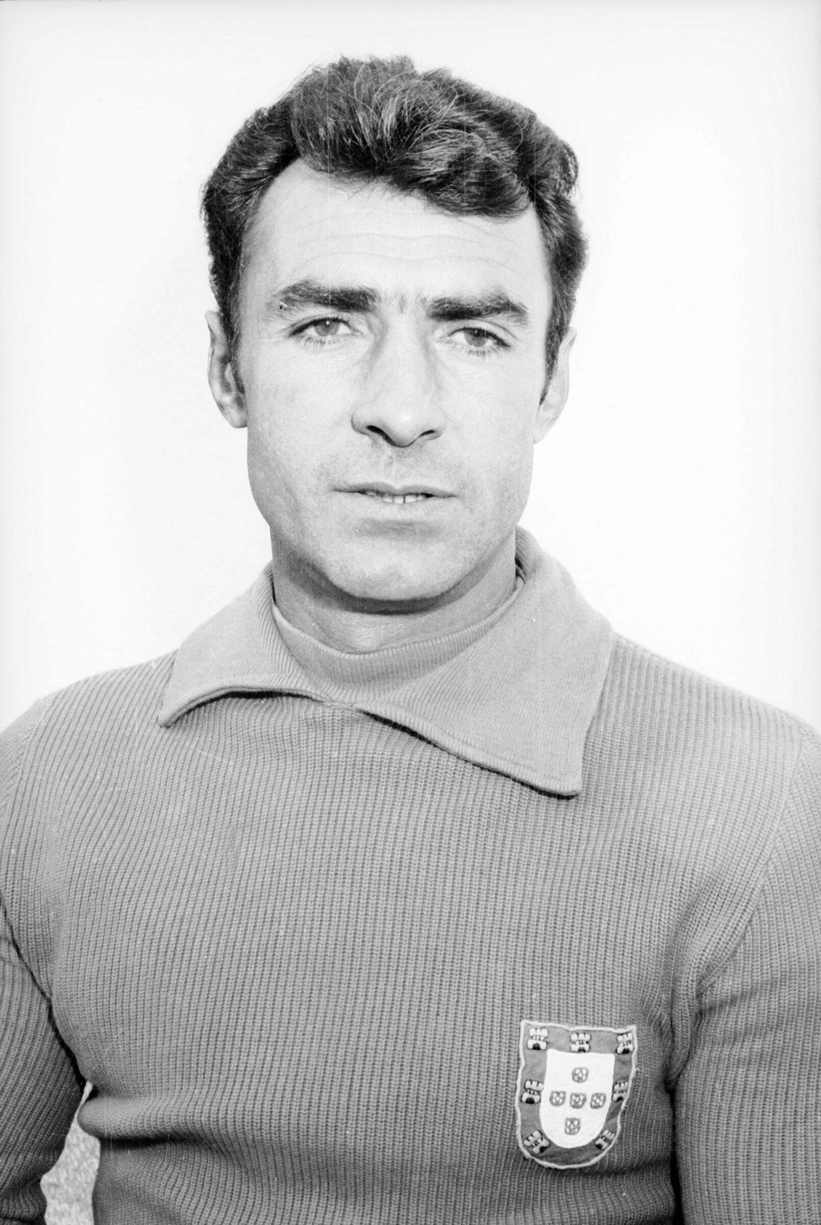 Costa Pereira - 22 jogos, entre 1955 e 1965. Foi bicampeão europeu pelo Benfica e ainda ganhou sete campeonatos. Foto: ASF