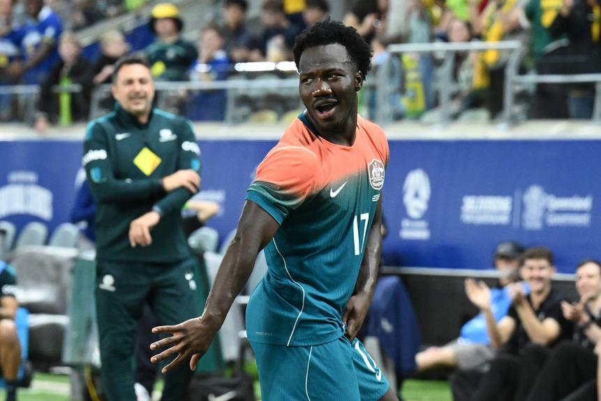 Nestory Irankunda, extremo do Sporting e da seleção australiana - Foto: IMAGO