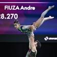 Lara Fernandes e André Fiúza, par misto de   ginástica acrobática