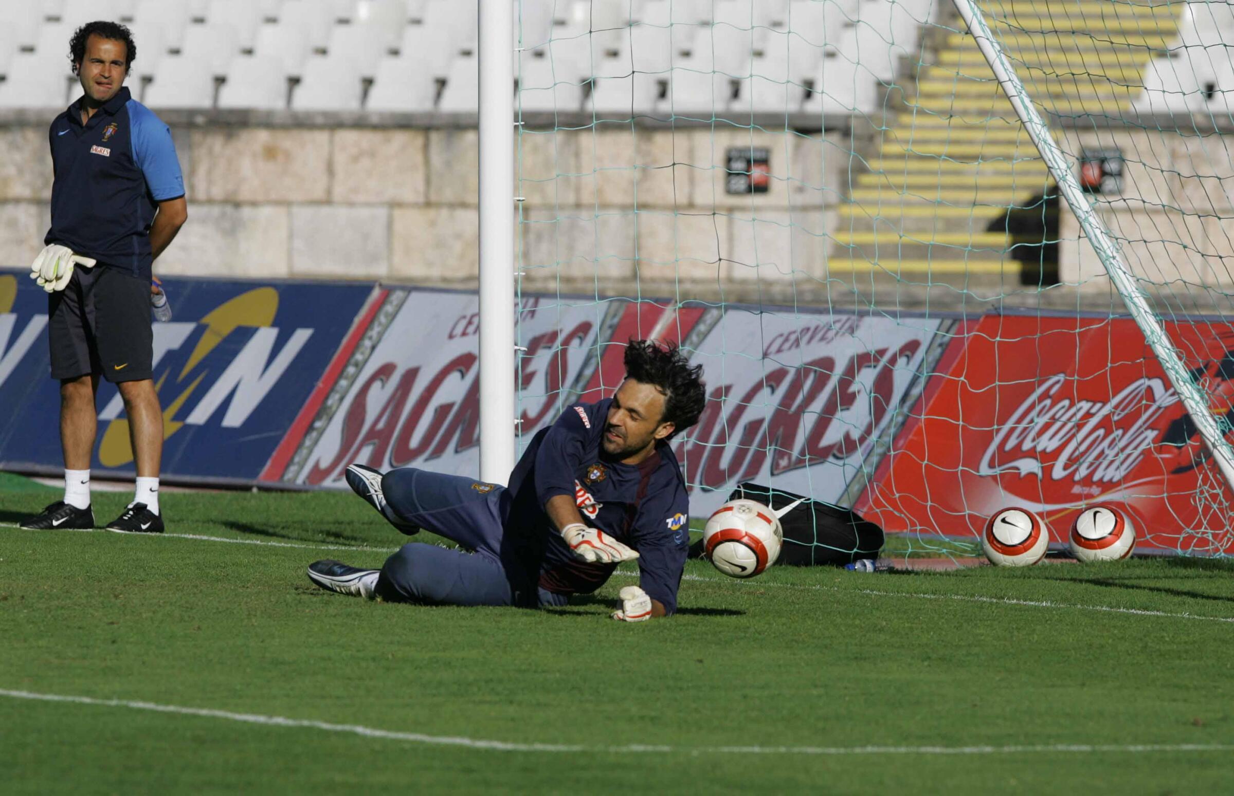 Quim - 32 jogos. Jogou pela Seleção entre 1999 e 2008. Jogou no Euro 2000 e esteve convocado para o Mundial de 2002 e o Euro 2004. Foto: Sérgio Miguel Santos