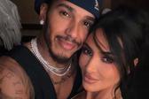 Kim Kardashian em Paris com Lewis Hamilton/Instagram
