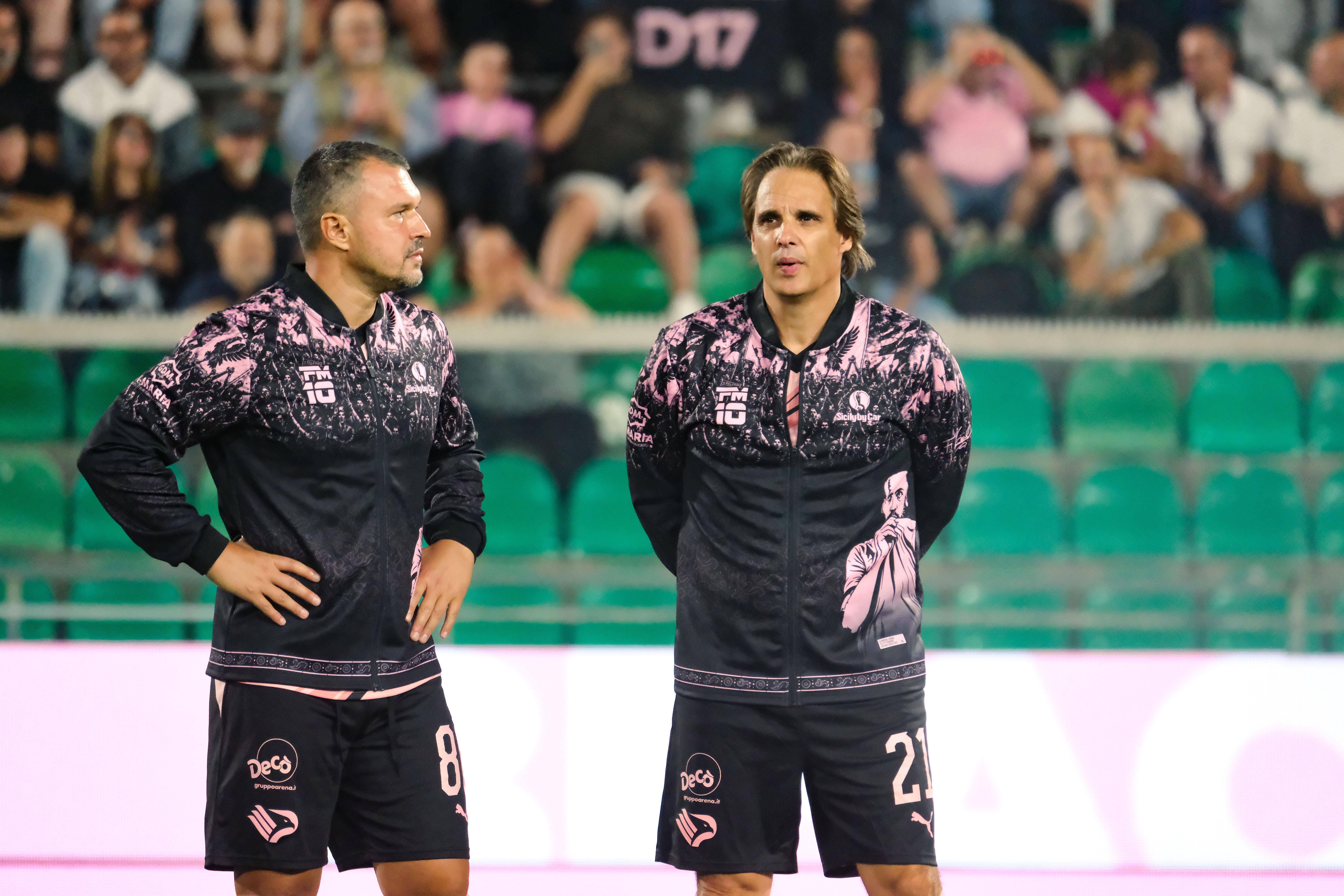 Jogo de homenagem a Miccoli - Bojinov e Nuno Gomes (IMAGO)