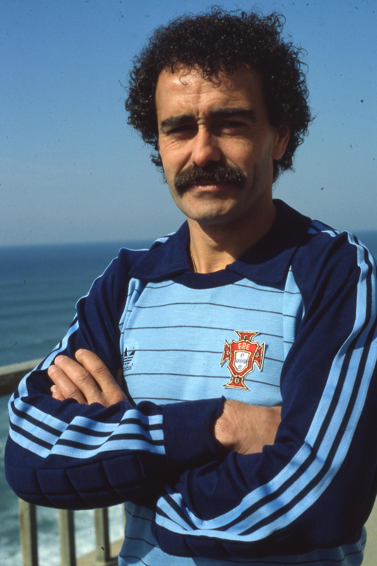 Manuel Bento - 63 jogos. A muralha da Luz acabou a carreira na Seleção durante o Mundial de 1986, ao partir a perna durante um treino. Foi habitual titular durante praticamente 10 anos. Foto: ASF