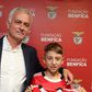 José José Mourinho e Martim, após o Benfica-Arouca — Foto SL Benfica