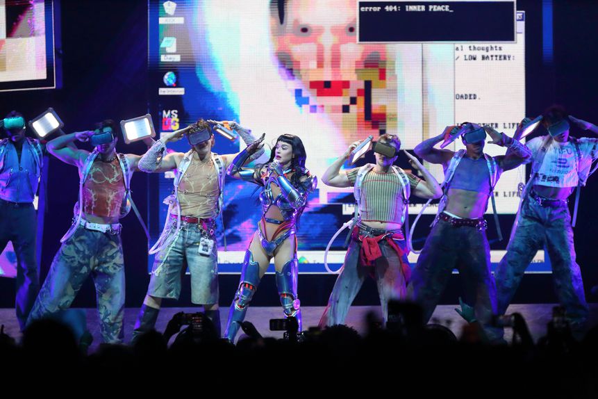 Cantora Katy Perry em concerto