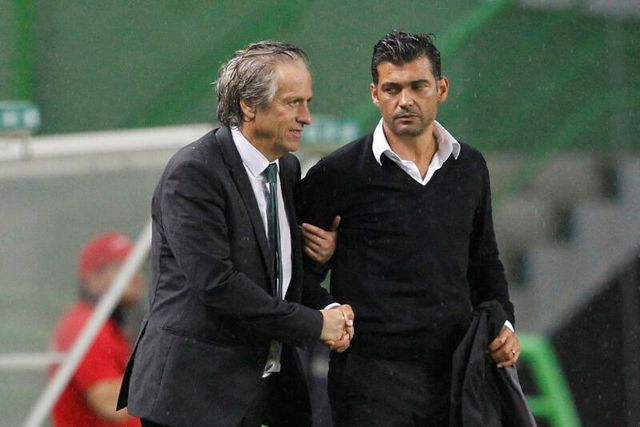Jorge Jesus e Sérgio Conceição em 2015: - Foto: A BOLA
