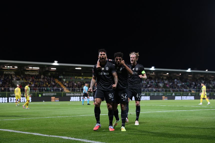 Leões celebraram vitória em Tondela no domingo e esta terça-feira jogam com o Alverca em Alvalade - Foto: CATARINA MORAIS/KAPTA+