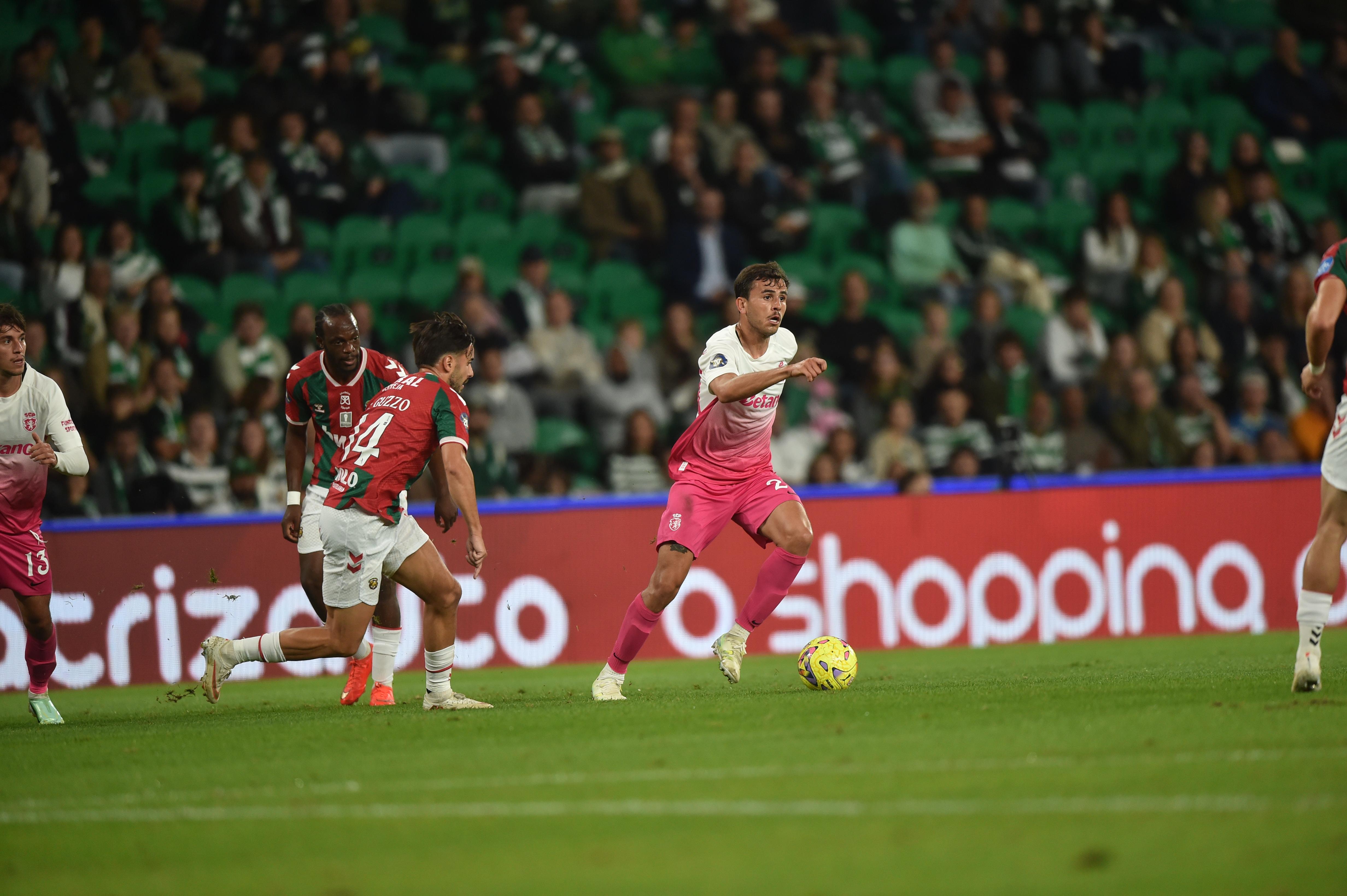 Pedro Lima foi a figura do jogo, com dois golos marcados. Foto: Miguel Nunes (Sporting-Marítimo)