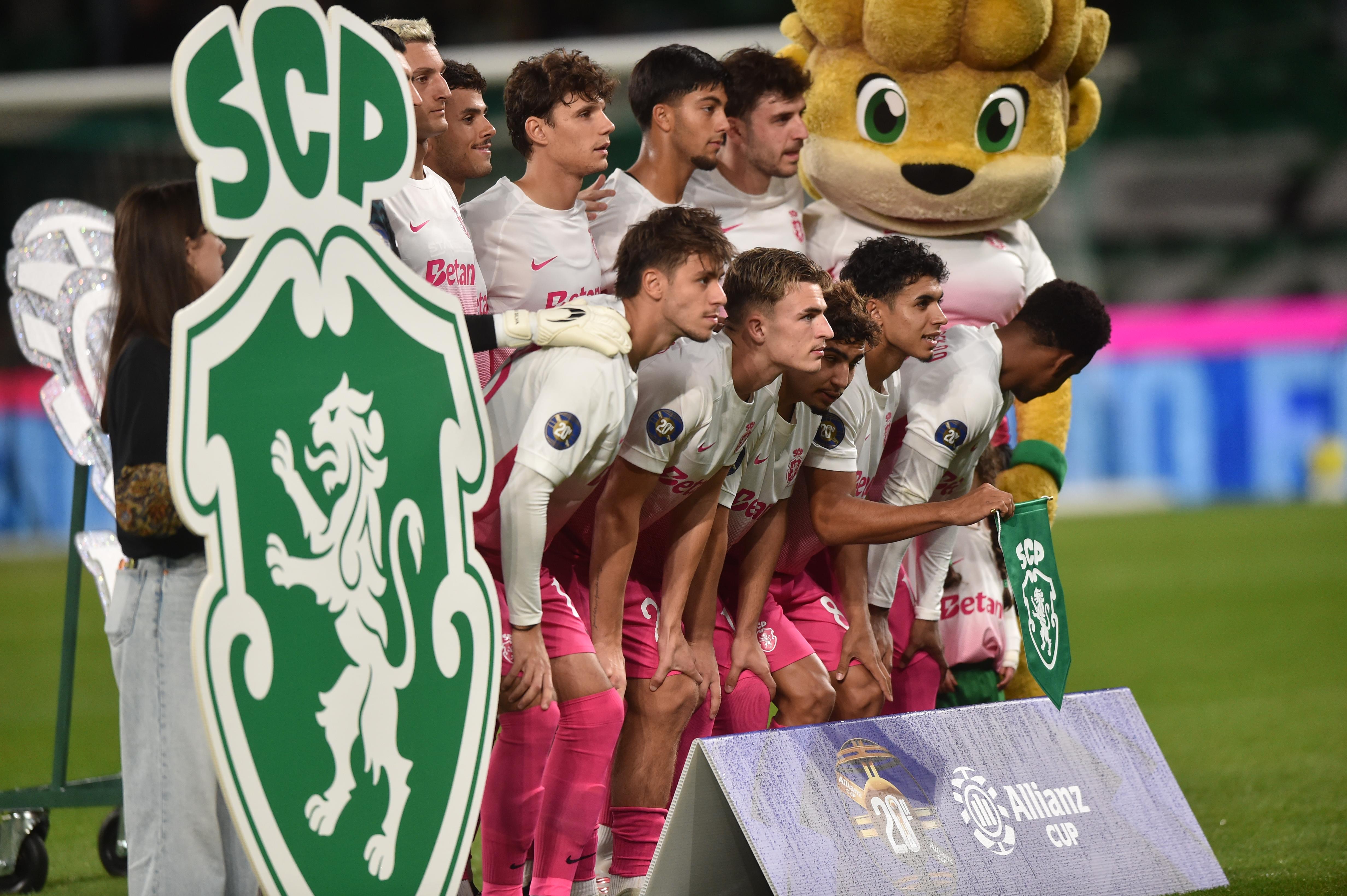 O onze do Sporting frente ao Marítimo. Foto: Miguel Nunes (Sporting-Marítimo)