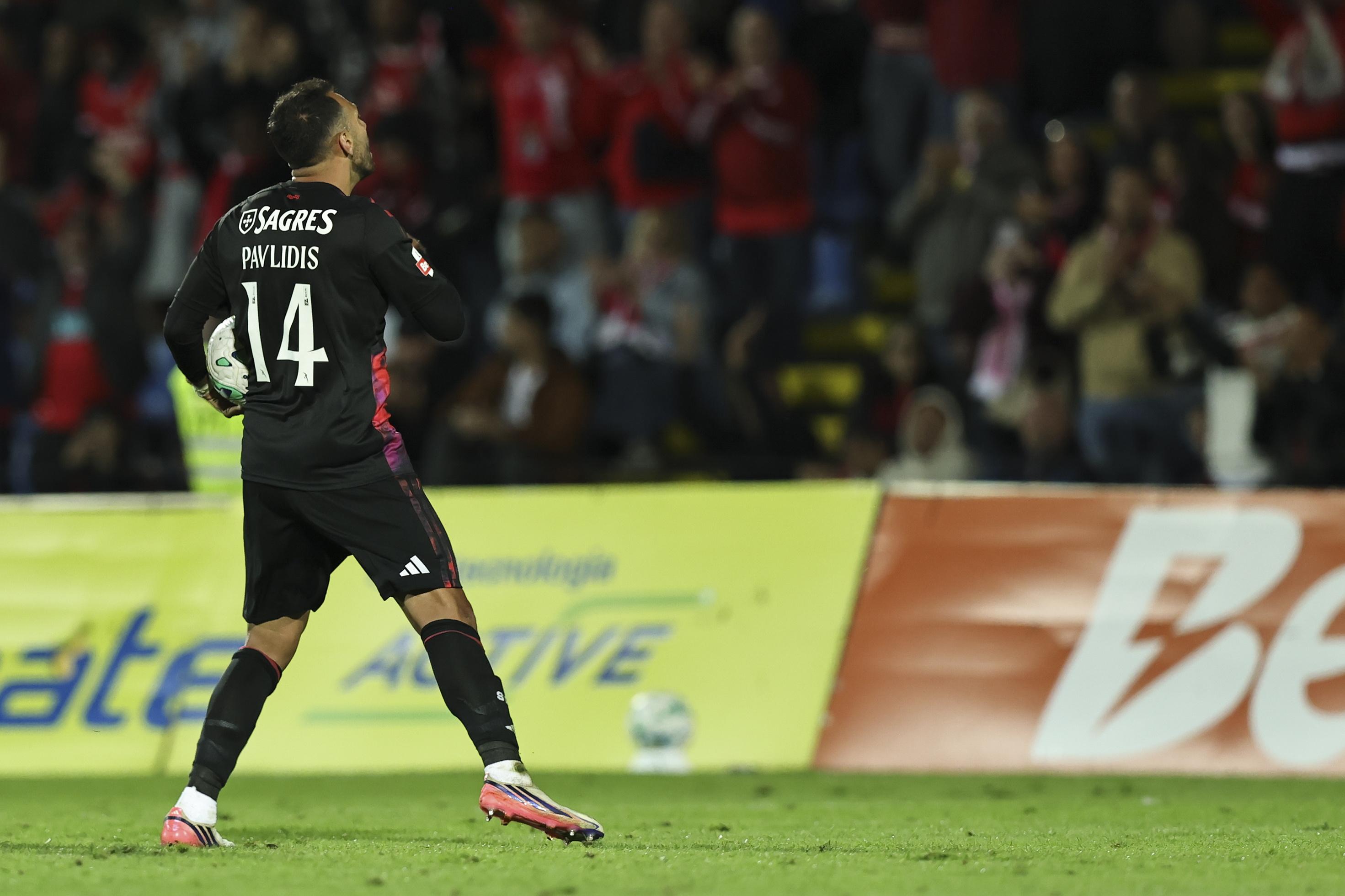 AVANÇADOS: Vangelis Pavlidis, Benfica - nota 7 (EPA/EDUARDO COSTA)