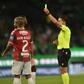 Igor Julião nunca desarmou e tentou sempre empurrar o Marítimo para a frente na partida da Taça da Liga com o Sporting — Foto: Miguel Nunes