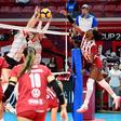 Benfica perdeu com o Olympiacos em voleibol feminino (foto CEV)
