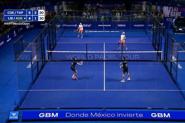 Um dos melhores pontos de padel que já viu