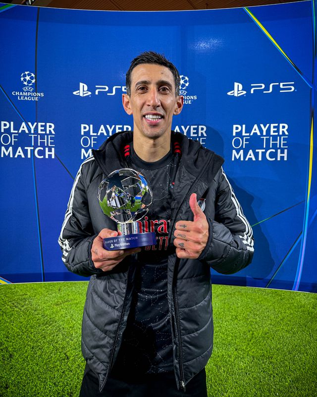 UEFA nomeia assistências de Di María para a melhor do dia na 'Champions'