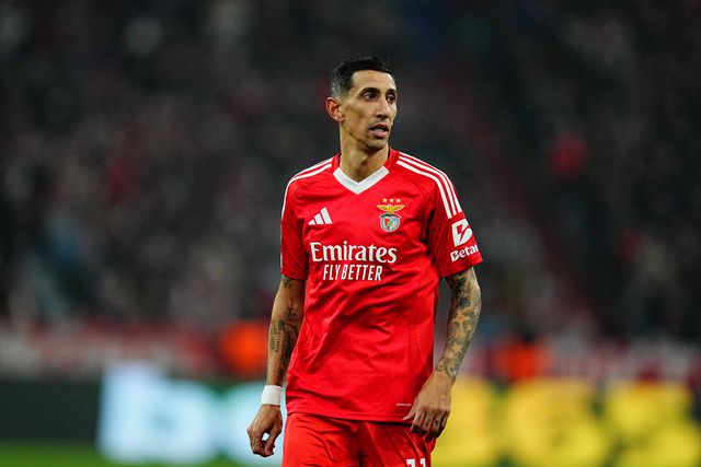 A reação de Di María ao empate do Benfica