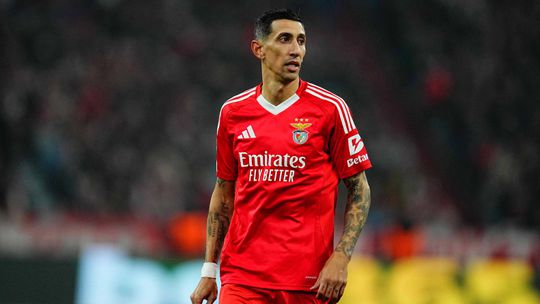 A reação de Di María ao empate do Benfica