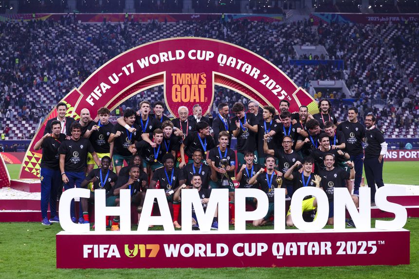 Portugal venceu o Mundial sub-17 no Qatar (foto: FPF)