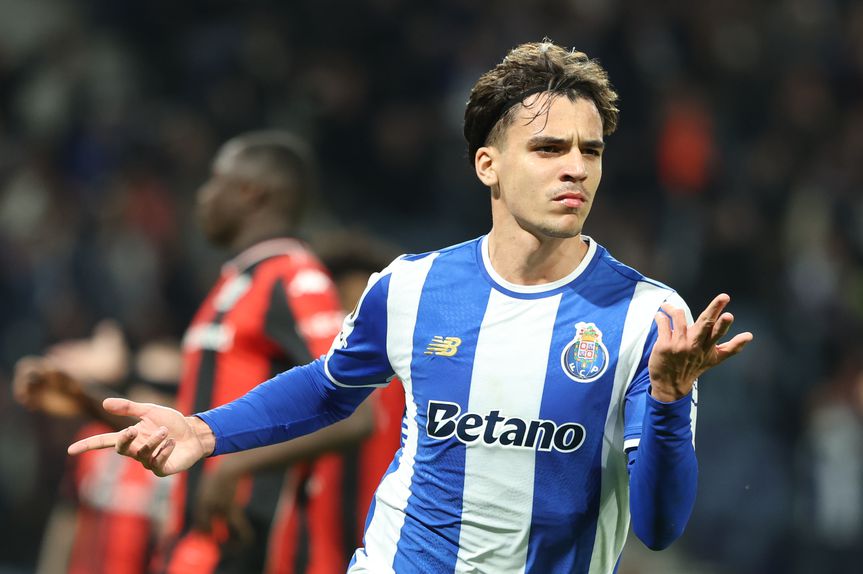 Gabri Veiga marcou primeiro golo do FC Porto frente ao Nice aos 18 segundos - Foto: Catarina Morais/Kapta+