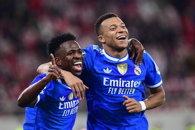 Vinícius Júnior e Kylian Mbappé, avançados do Real Madrid