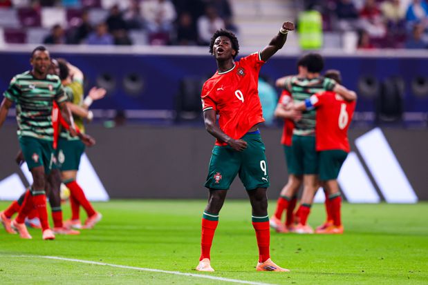A festa do golo de Anísio Cabral (Portugal) na final do Mundial sub-17 - Foto: FPF