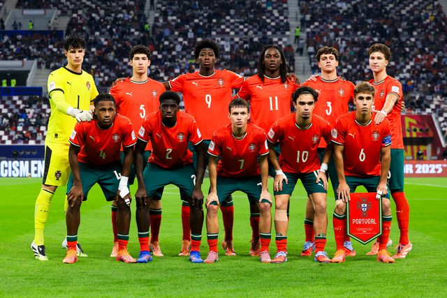 O onze inicial de Portugal na final do Mundial sub-17 - Foto: FPF