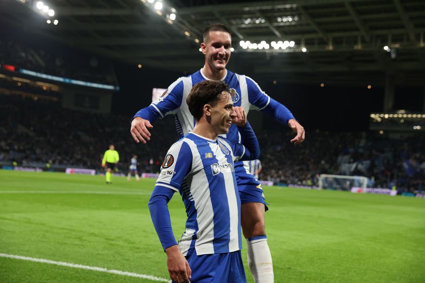 Gabri Veiga celebra golo marcado ao Nice - Foto: Catarina Morais/Kapta+