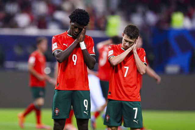 Anísio Cabral celebra o golo de Portugal na final do Mundial sub-17 - Foto: FPF