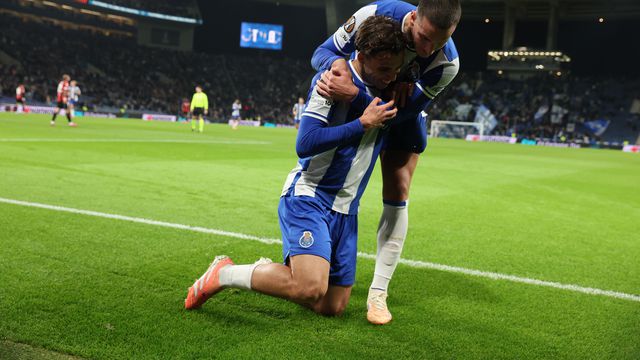 Gabri Veiga festeja golo com Deniz Gul- Foto: Catarina Morais/Kapta+