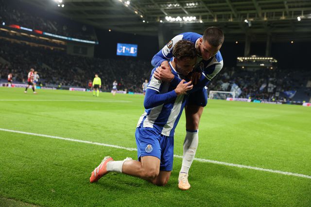 Gabri Veiga festeja golo com Deniz Gul- Foto: Catarina Morais/Kapta+