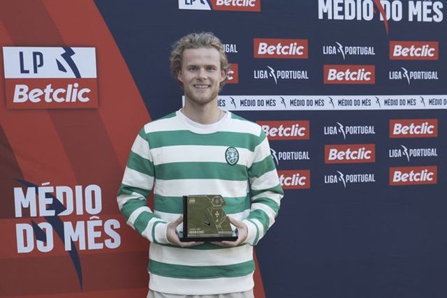 Sporting: Hjulmand eleito melhor médio da Liga