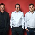 Carlos André, João Pimpim e André Geraldes fazem o 'Política Desportiva' (foto: Miguel Nunes)