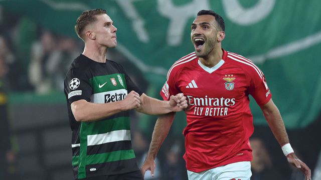 Viktor Gyokeres, do Sporting, e Vangelis Pavlidis, do Benfica