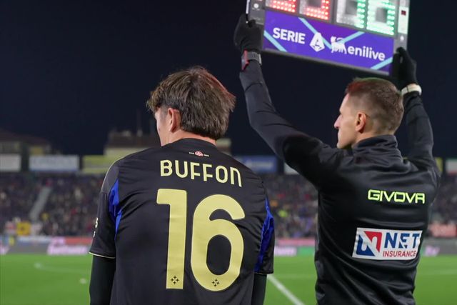 Louis Buffon ao serviço do Pisa frente à Juventus (Foto: Serie A /X)