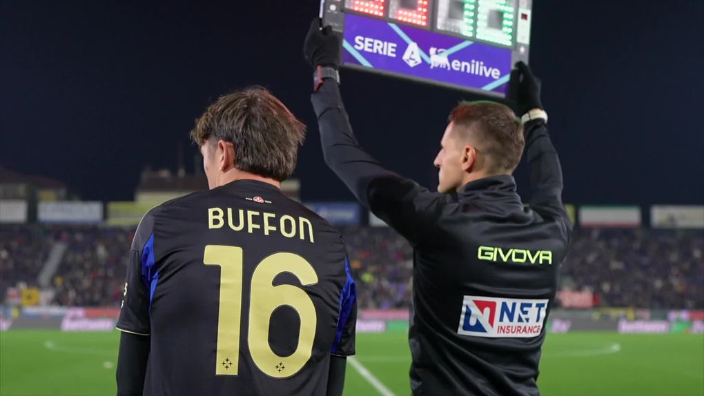 Louis Buffon ao serviço do Pisa frente à Juventus (Foto: Serie A /X)