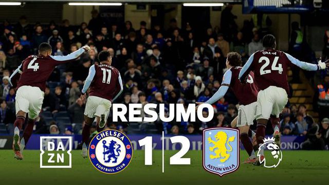 Reviravolta épica em Stamford Bridge e 11.ª vitória seguida para o Aston Villa (resumo)