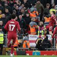 Wirtz celebra primeiro golo apontado com a camisola do Liverpool