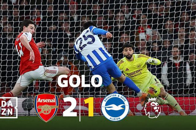 Diego Gómez ainda provocou dúvidas ao Arsenal no Emirates, mas sem sucesso