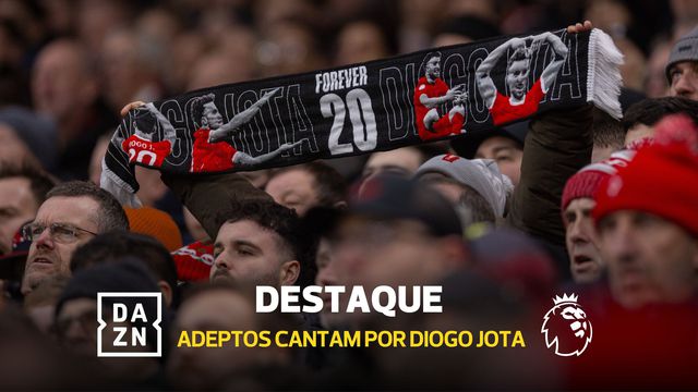 Anfield voltou a homenagear Diogo Jota ao minuto 20
