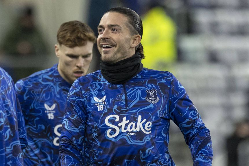 Jack Grealish está cedido pelo City ao Everton