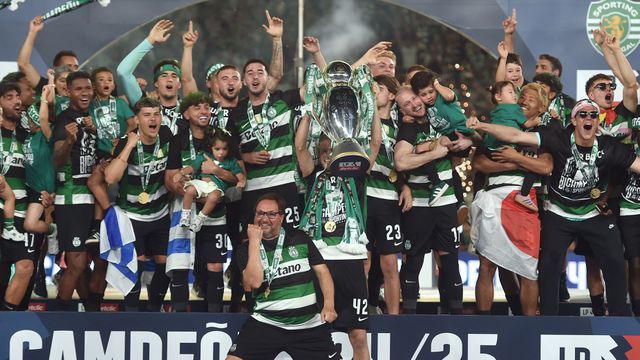 Sporting conquistou a Liga, pelo segundo ano consecutivo, em maio de 2025 - Foto: Miguel Nunes/A BOLA