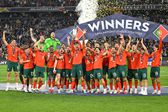 Portugal conquistou a Liga das Nações em junho de 2025. Bateu Espanha nos penáltis (5-3), após igualdade a duas bolas - Foto: IMAGO