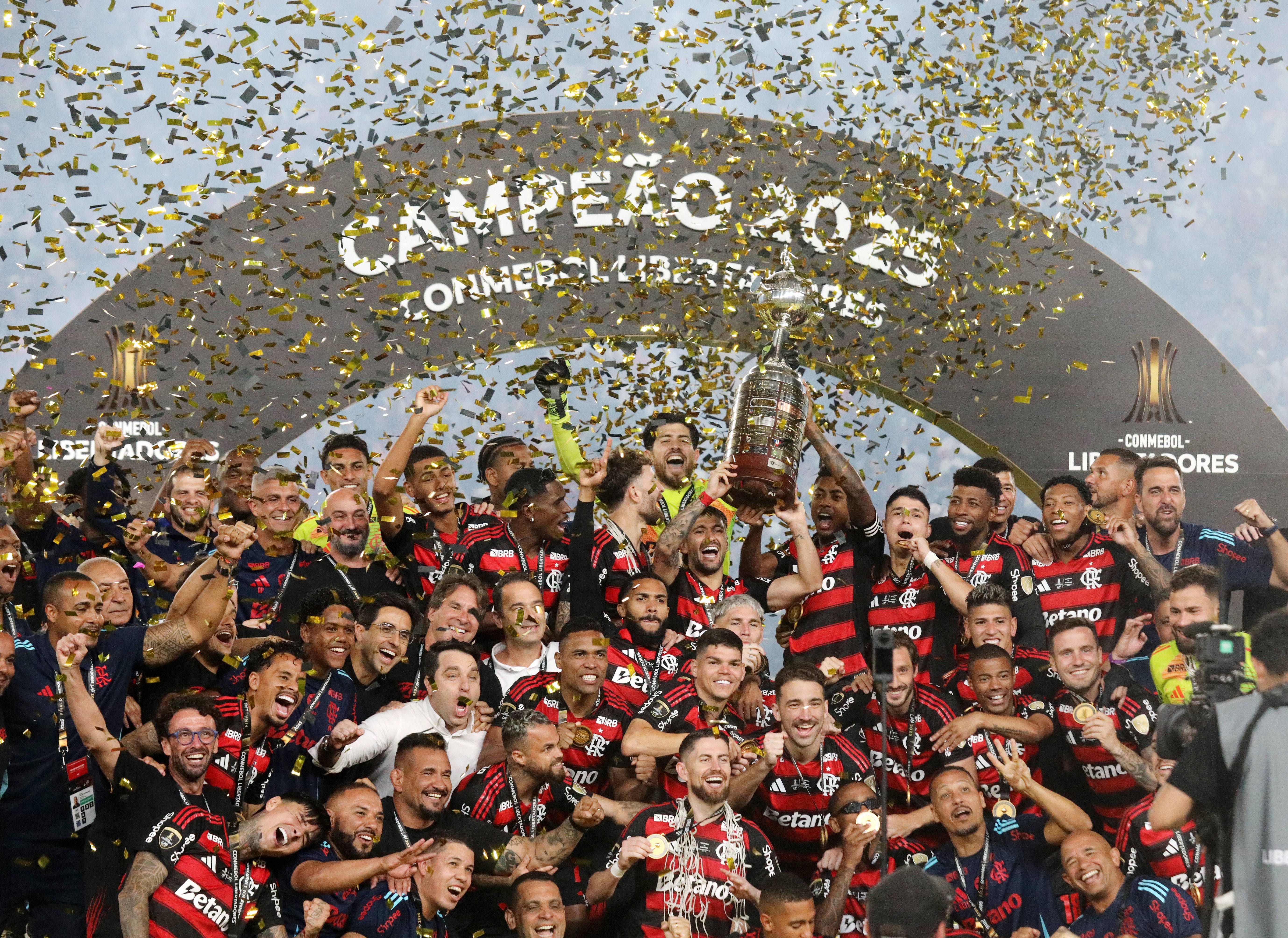 Flamengo foi campeão da Libertadores. Venceu o Palmeiras, de Abel Ferreira, na final (1-0) - Foto: IMAGO