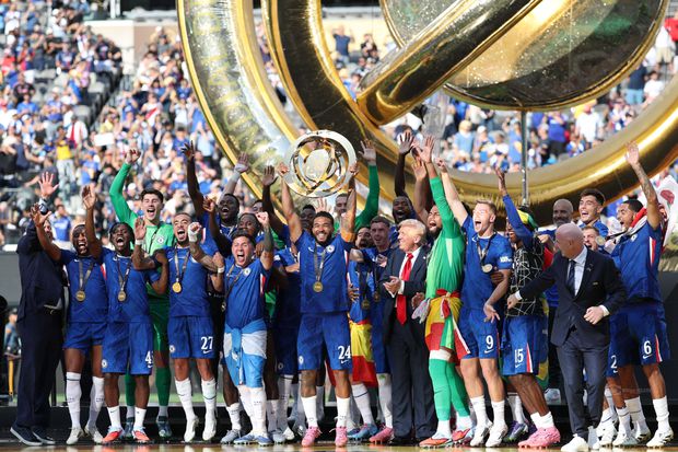 Chelsea ganhou o Mundial de Clubes em julho de 2025, depois de levar a melhor sobre o PSG na final (3-0) - Foto: IMAGO