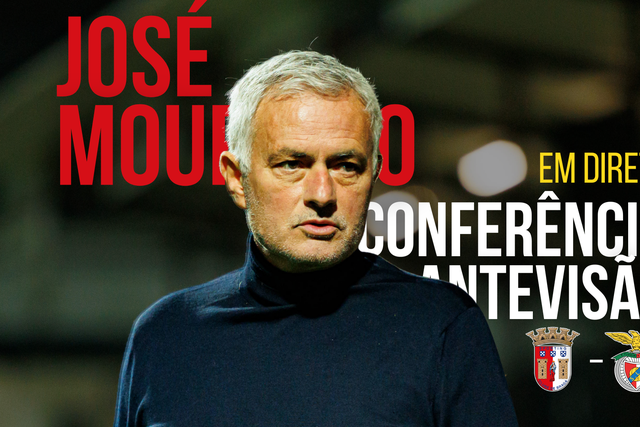 Siga em direto a conferência de José Mourinho