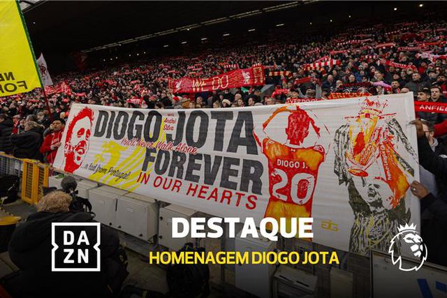 Filhos de Diogo Jota subiram ao relvado de Anfield antes do Liverpool-Wolverhampton