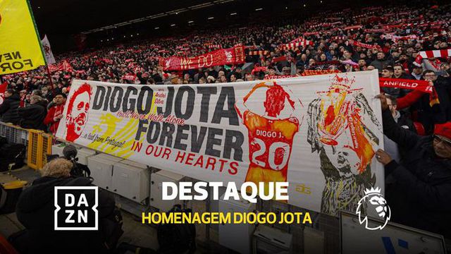 Filhos de Diogo Jota subiram ao relvado de Anfield antes do Liverpool-Wolverhampton