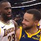 Vídeo: Espectáculo LeBron-Curry acabou em abraço
